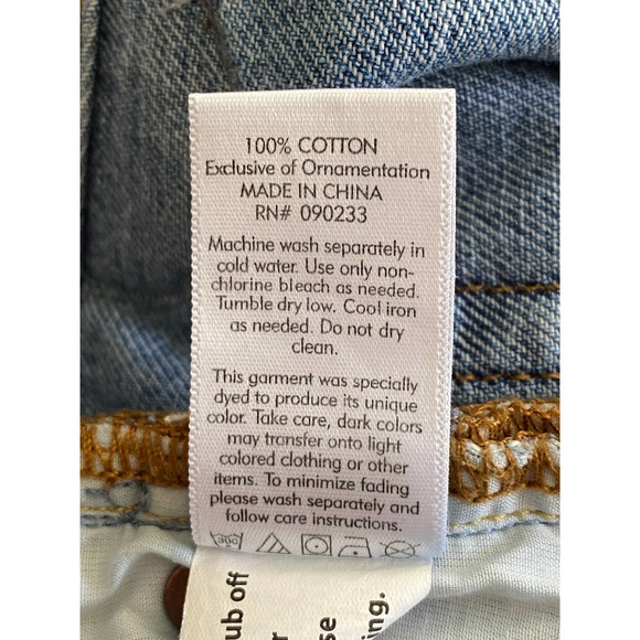 Pacsun High Rise Distressed Patch Work Girlfriend Jeans 29 - Picture 10 of 12